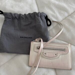 Balenciaga White Card Holder
